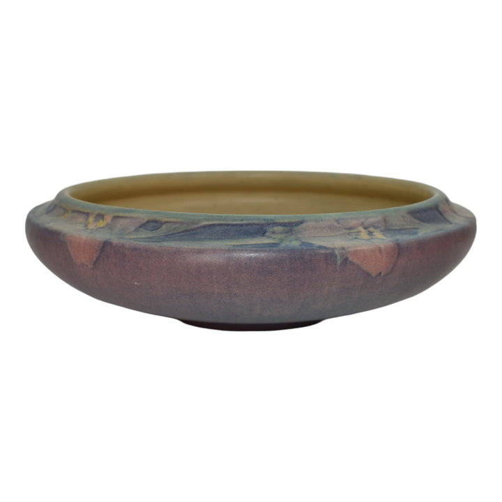 Newcomb College 1919 Vintage Arts and Crafts Pottery Floral Ceramic Bowl Irvine - Just Art Pottery