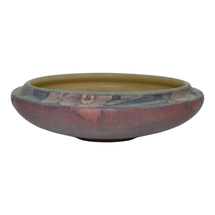 Newcomb College 1919 Vintage Arts and Crafts Pottery Floral Ceramic Bowl Irvine - Just Art Pottery
