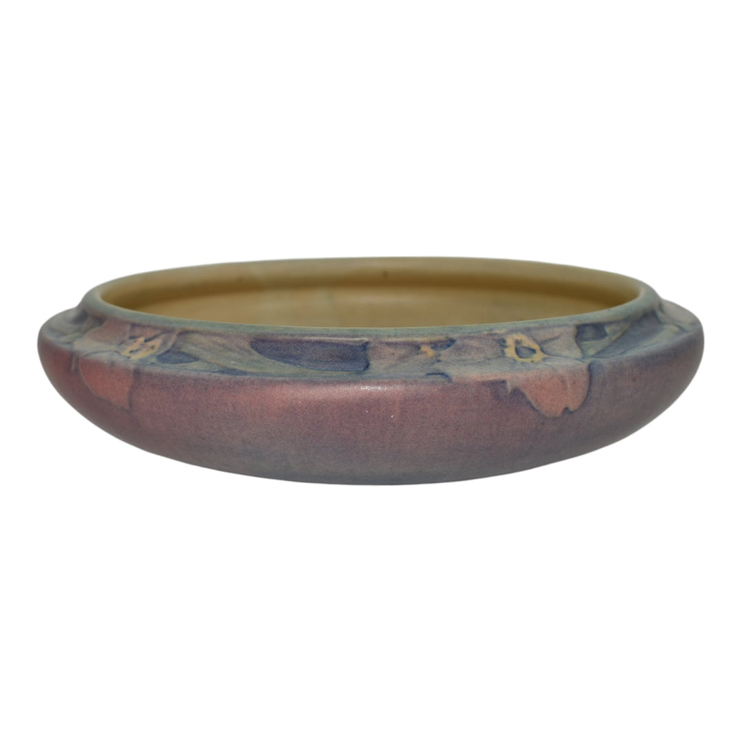 Newcomb College 1919 Vintage Arts and Crafts Pottery Floral Ceramic Bowl Irvine - Just Art Pottery