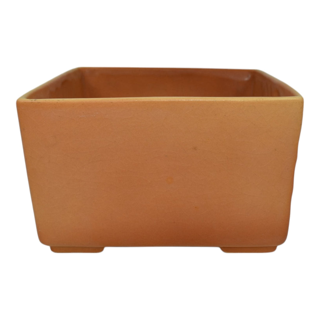 Roseville Florane Orange 1949 Mid Century Modern Pottery Planter Box 92-6