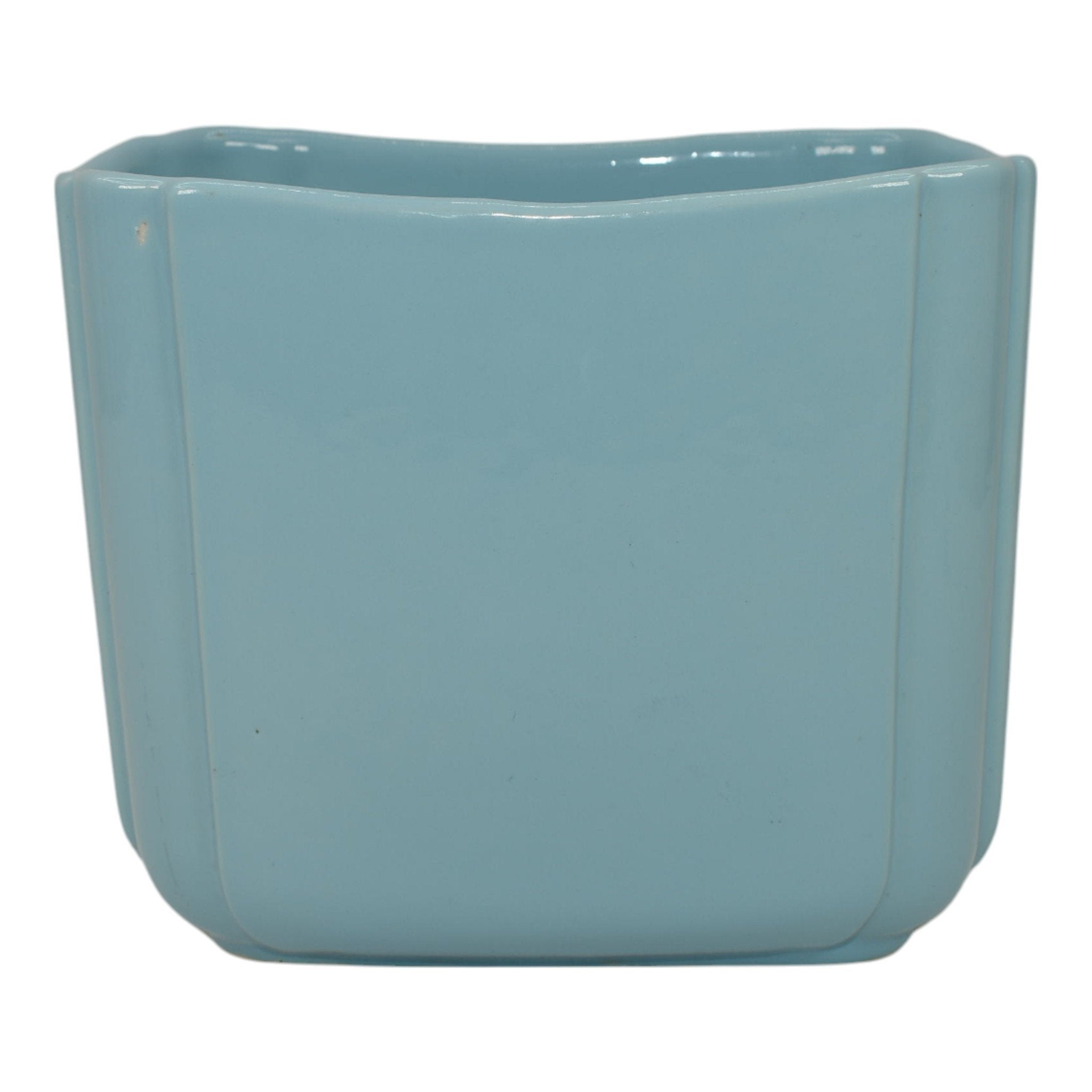 Alamo Texas Pottery 1940s Vintage Mid Century Modern Blue Ceramic