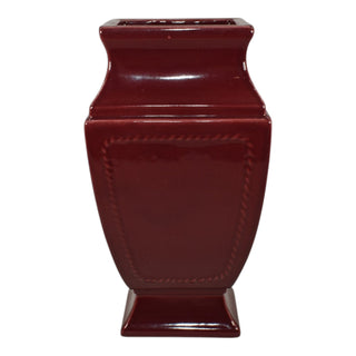 Abingdon Illinois Vintage Art Pottery Red Chang Ceramic Vase 310 - Just Art Pottery