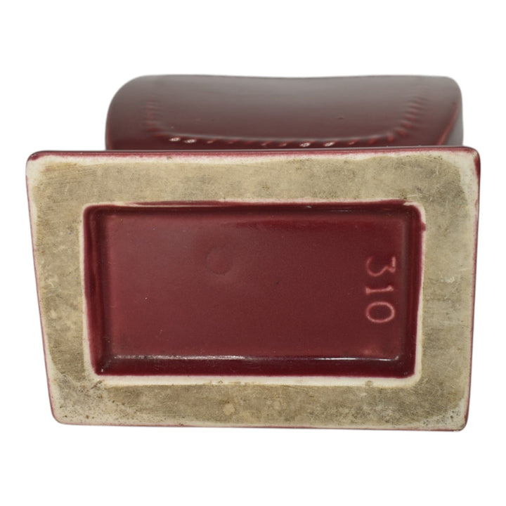 Abingdon Illinois Vintage Art Pottery Red Chang Ceramic Vase 310 - Just Art Pottery