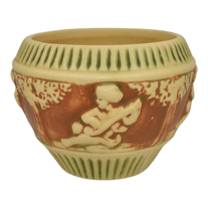 Roseville Donatello 1916 Vintage Art Pottery Ceramic Jardiniere Planter 575-4 - Just Art Pottery