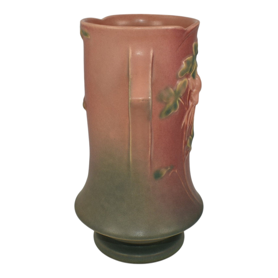 Roseville Columbine Pink 1941 Mid Century Modern Art Pottery Ceramic Vase 20-8