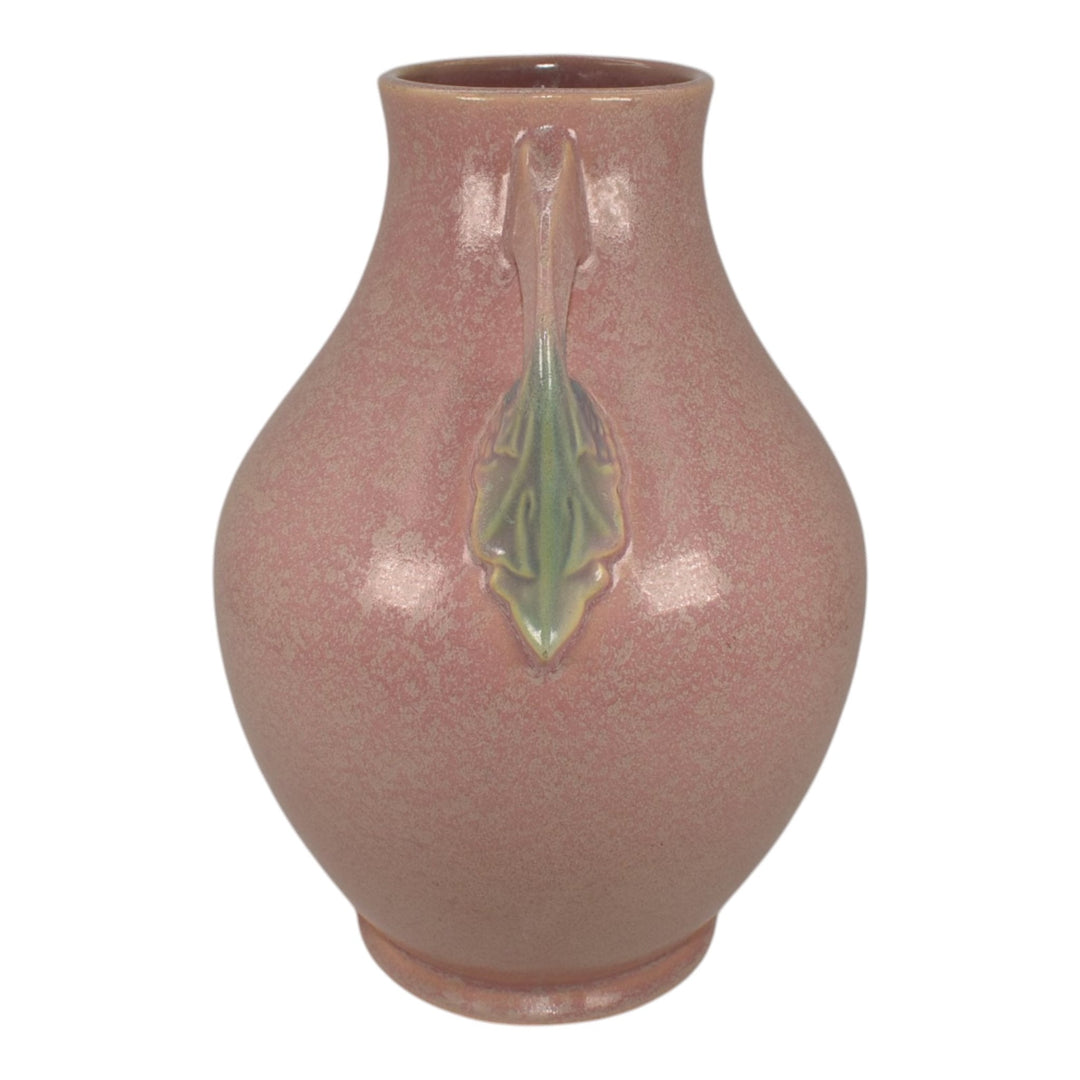 Roseville Tuscany Pink 1927 Vintage Art Deco Pottery Ceramic Flower Vase 347-10