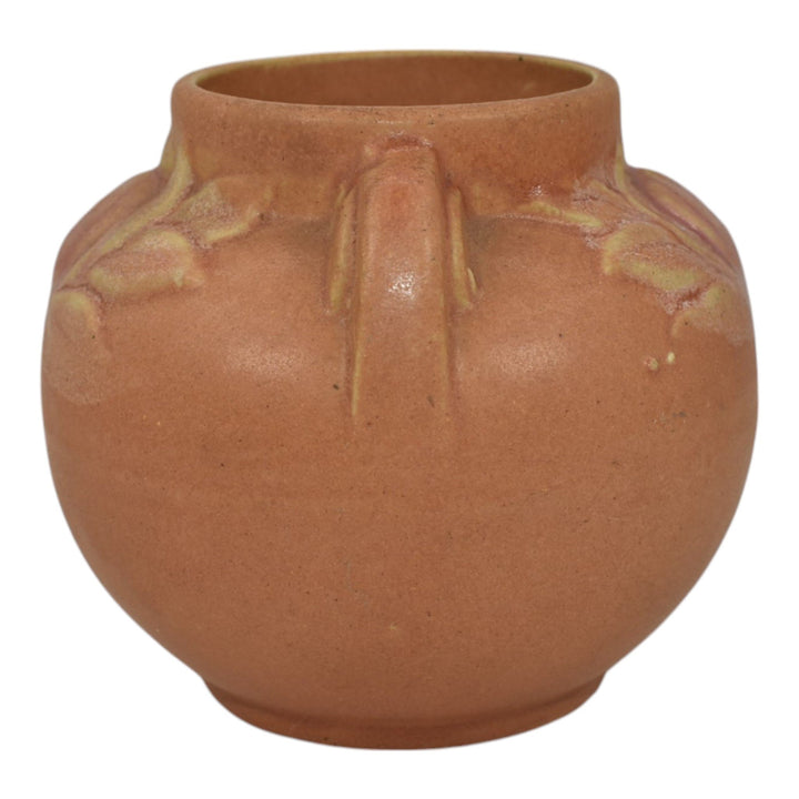 Brush McCoy Tan Pink Mid Century Modern Art Pottery Ceramic Vase 737 - Just Art Pottery