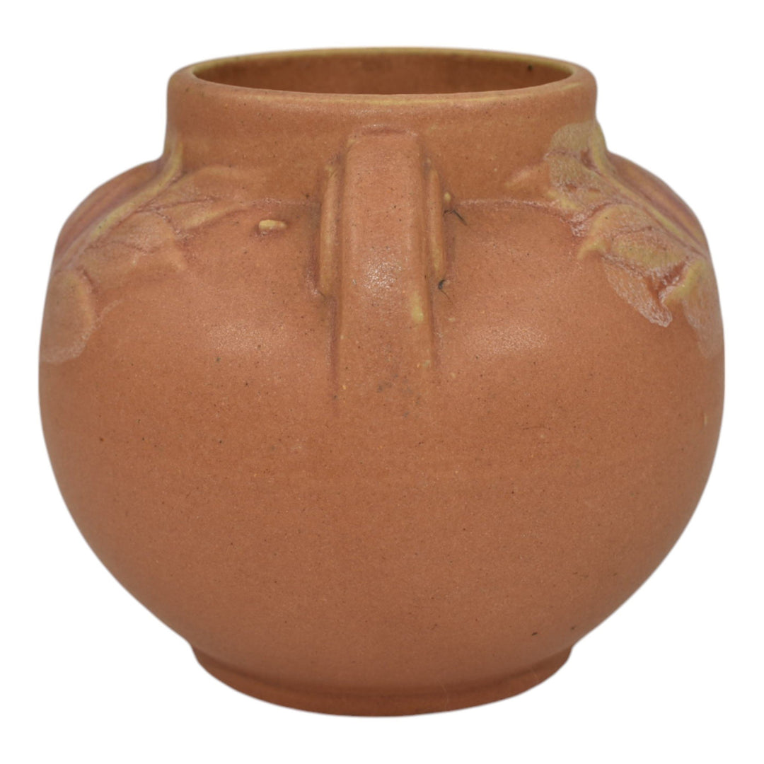 Brush McCoy Tan Pink Mid Century Modern Art Pottery Ceramic Vase 737 - Just Art Pottery