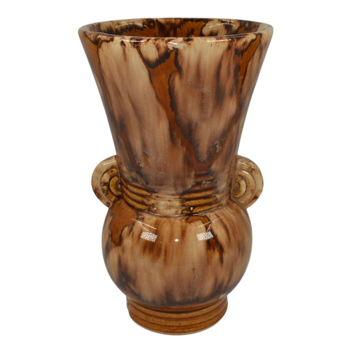 Brush McCoy Year Mid Century Modern Art Pottery Brown Ceramic Vase 527 - Just Art Pottery