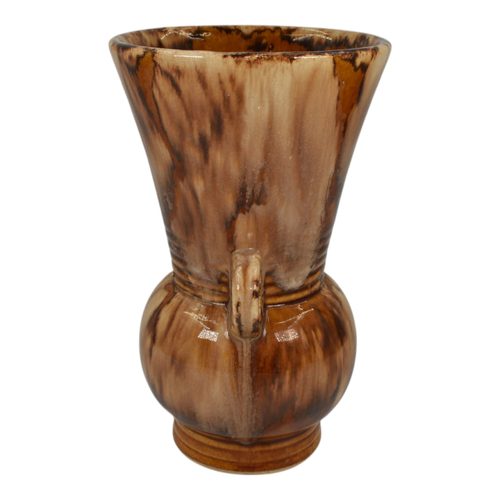 Brush McCoy Year Mid Century Modern Art Pottery Brown Ceramic Vase 527 - Just Art Pottery