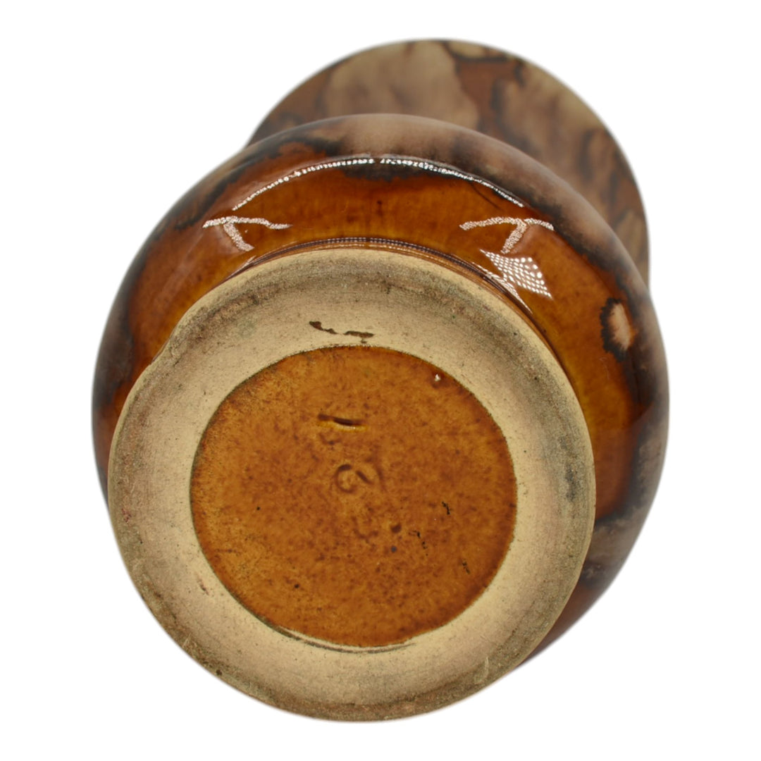 Brush McCoy Year Mid Century Modern Art Pottery Brown Ceramic Vase 527 - Just Art Pottery