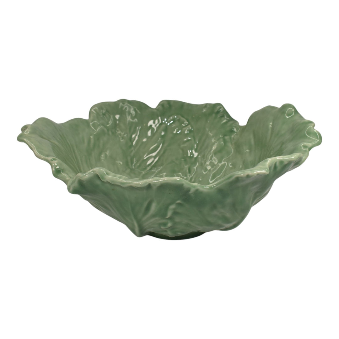 Rookwood 1954 Vintage Art Pottery Green Ceramic Lettuce Bowl 6533