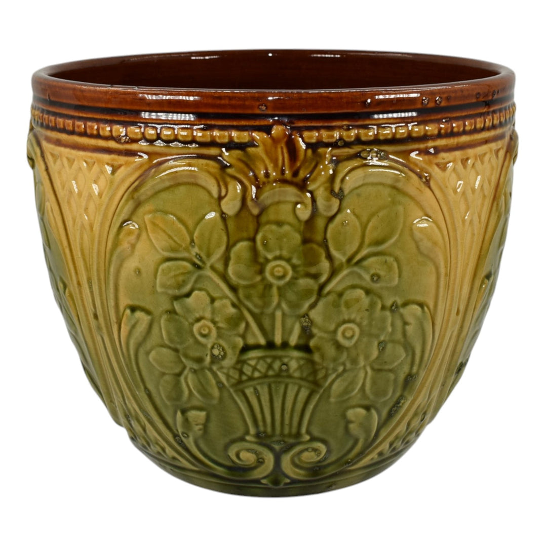 Weller Blended Majolica Art Pottery Ceramic Jardiniere Planter