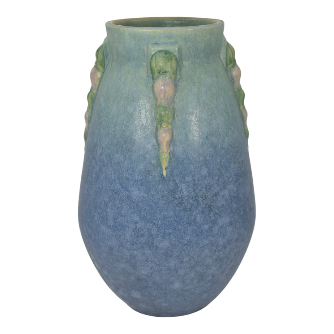 Roseville Topeo Blue 1934 Vintage Art Deco Pottery Ceramic Vase 662-9