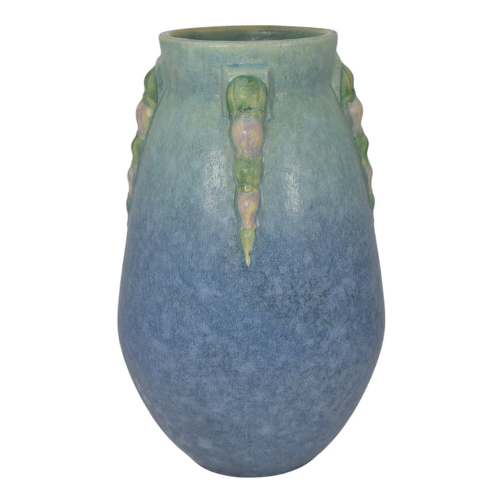 Roseville Topeo Blue 1934 Vintage Art Deco Pottery Ceramic Vase 662-9