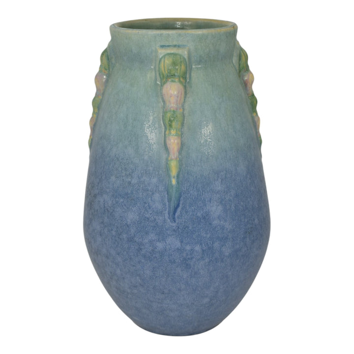 Roseville Topeo Blue 1934 Vintage Art Deco Pottery Ceramic Vase 662-9
