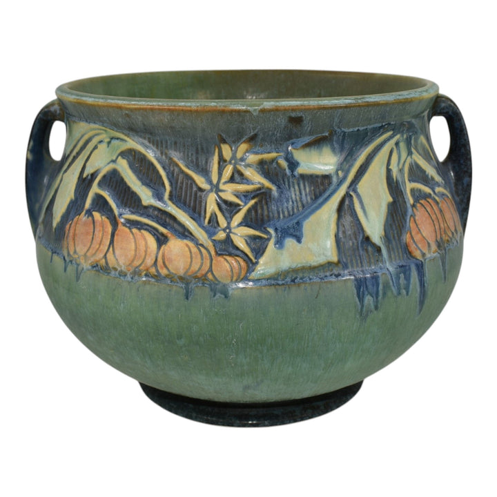 Roseville Baneda Green 1932 Art Pottery Jardiniere Planter For Pedestal 626-8