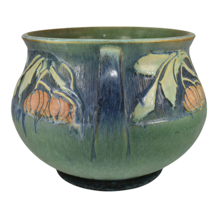 Roseville Baneda Green 1932 Art Pottery Jardiniere Planter For Pedestal 626-8