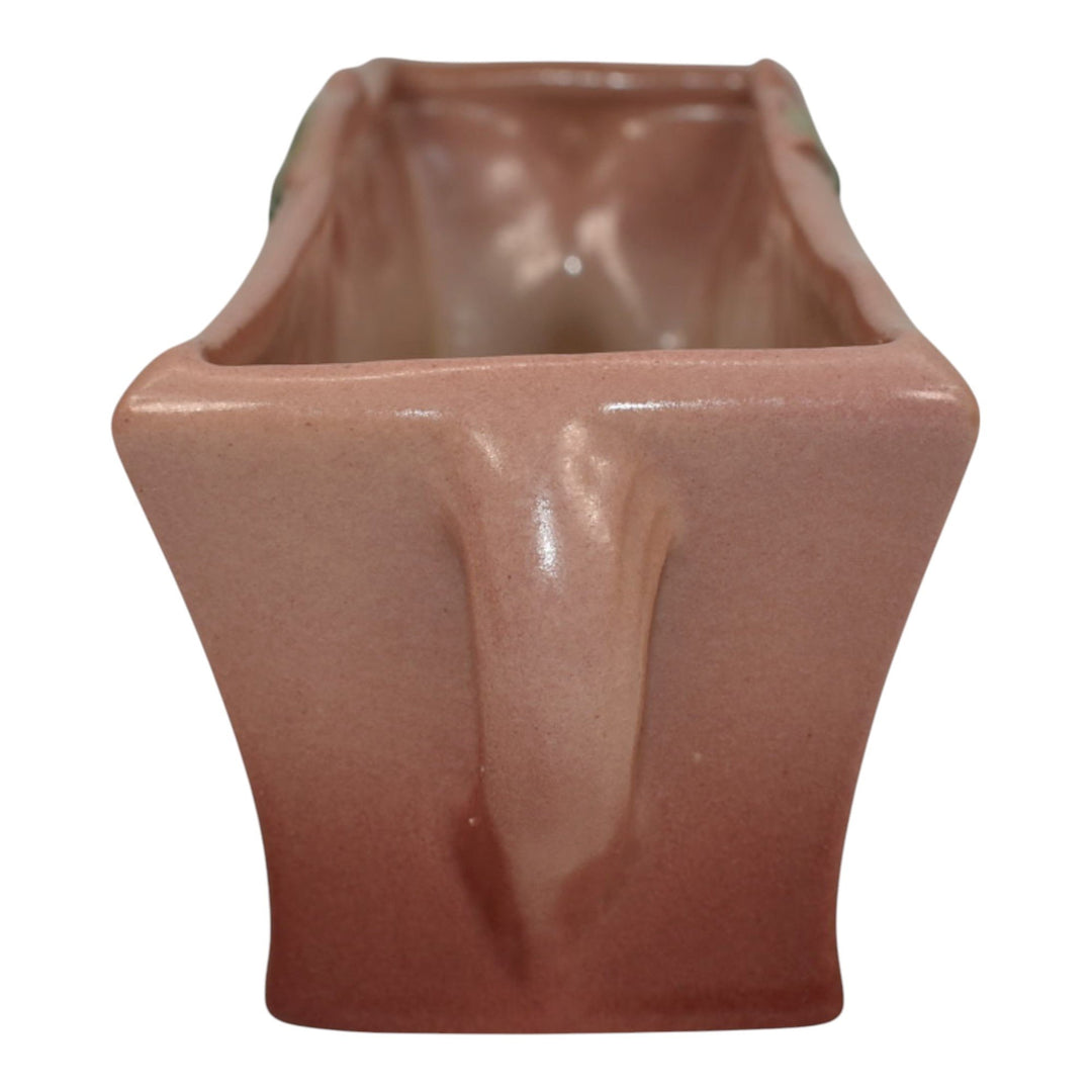 Roseville Mock Orange Pink 1950 Mid Century Modern Pottery Window Box 968-8 - Just Art Pottery