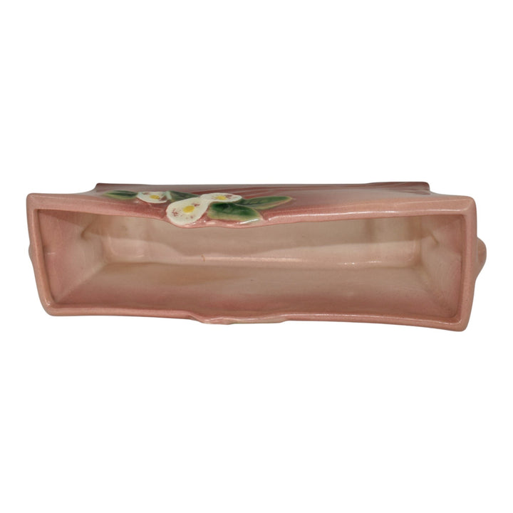 Roseville Mock Orange Pink 1950 Mid Century Modern Pottery Window Box 968-8 - Just Art Pottery