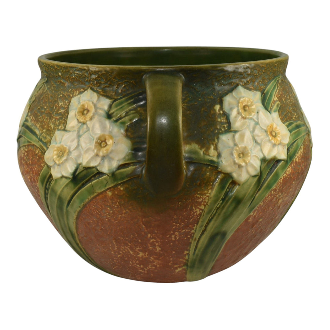 Roseville Jonquil 1931 Vintage Art Pottery Ceramic Jardiniere Planter 621-10