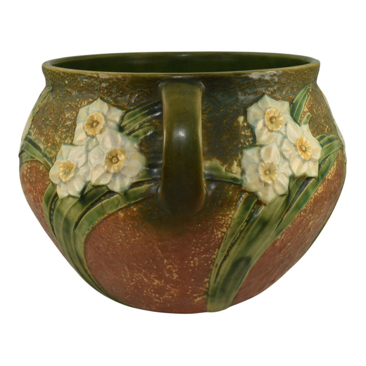 Roseville Jonquil 1931 Vintage Art Pottery Ceramic Jardiniere Planter 621-10 - Just Art Pottery
