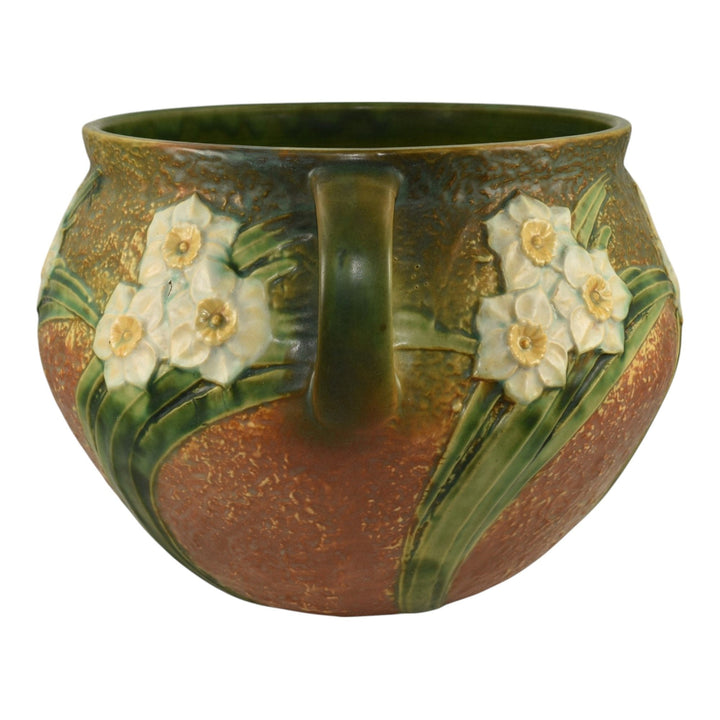 Roseville Jonquil 1931 Vintage Art Pottery Ceramic Jardiniere Planter 621-10 - Just Art Pottery