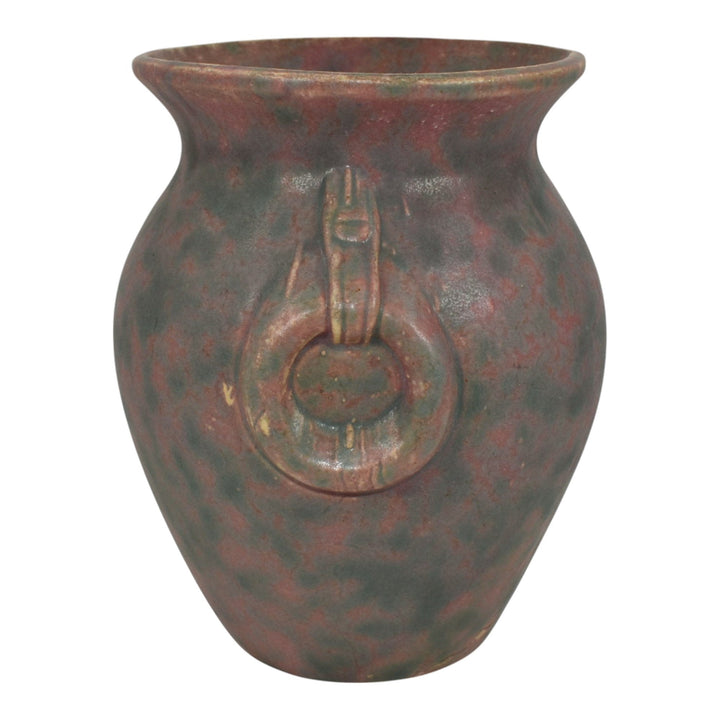 Burley Winter 1930s Vintage Art Deco Pottery Matte Purple Ceramic Vase 53 - Just Art Pottery
