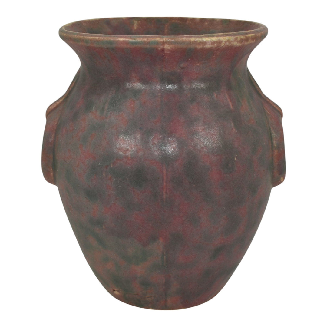 Burley Winter 1930s Vintage Art Deco Pottery Matte Purple Ceramic Vase 53 - Just Art Pottery