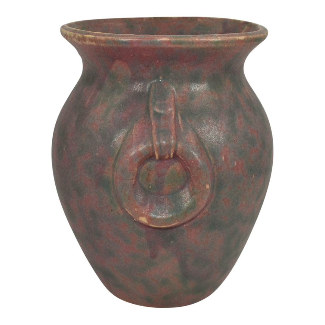 Burley Winter 1930s Vintage Art Deco Pottery Matte Purple Ceramic Vase 53 - Just Art Pottery