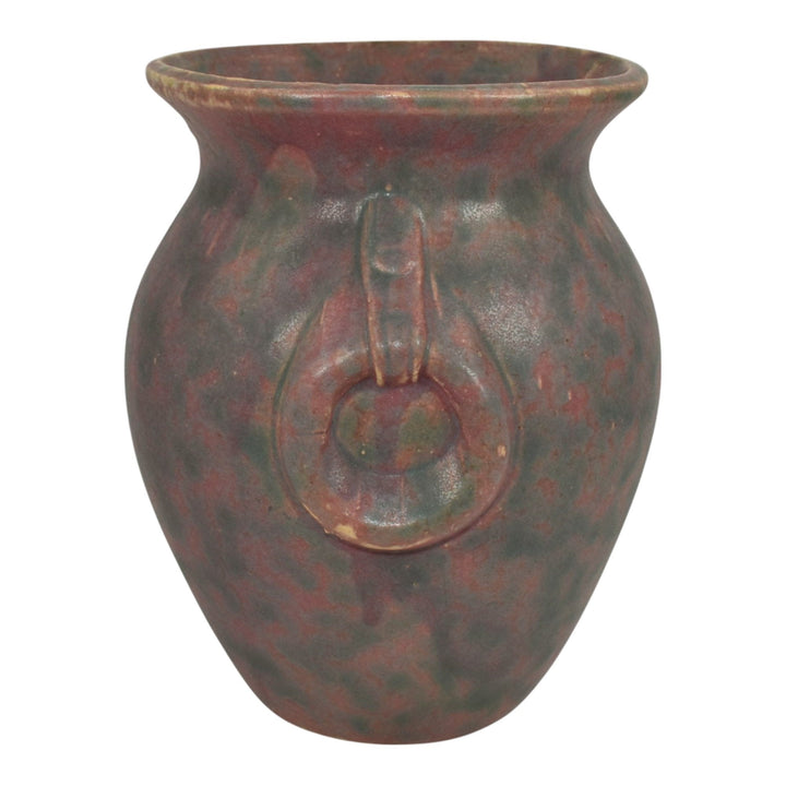 Burley Winter 1930s Vintage Art Deco Pottery Matte Purple Ceramic Vase 53 - Just Art Pottery