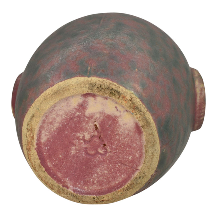 Burley Winter 1930s Vintage Art Deco Pottery Matte Purple Ceramic Vase 53 - Just Art Pottery