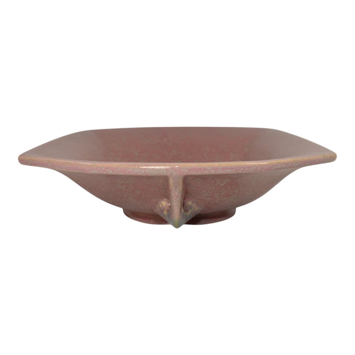 Roseville Tuscany Pink 1927 Vintage Art Deco Pottery Ceramic Console Bowl 173-10