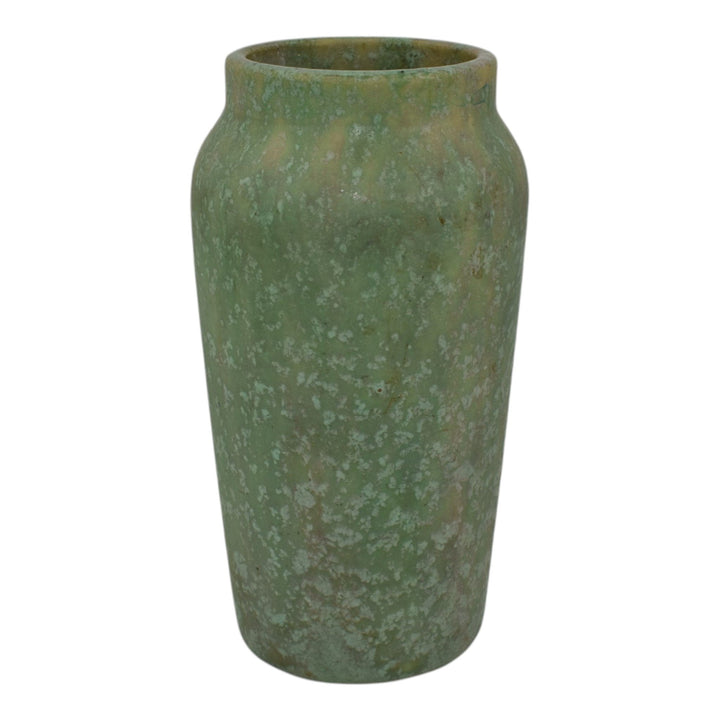Roseville Early Carnelian 1916 Vintage Art Pottery Matte Green Ceramic Vase 32 - Just Art Pottery