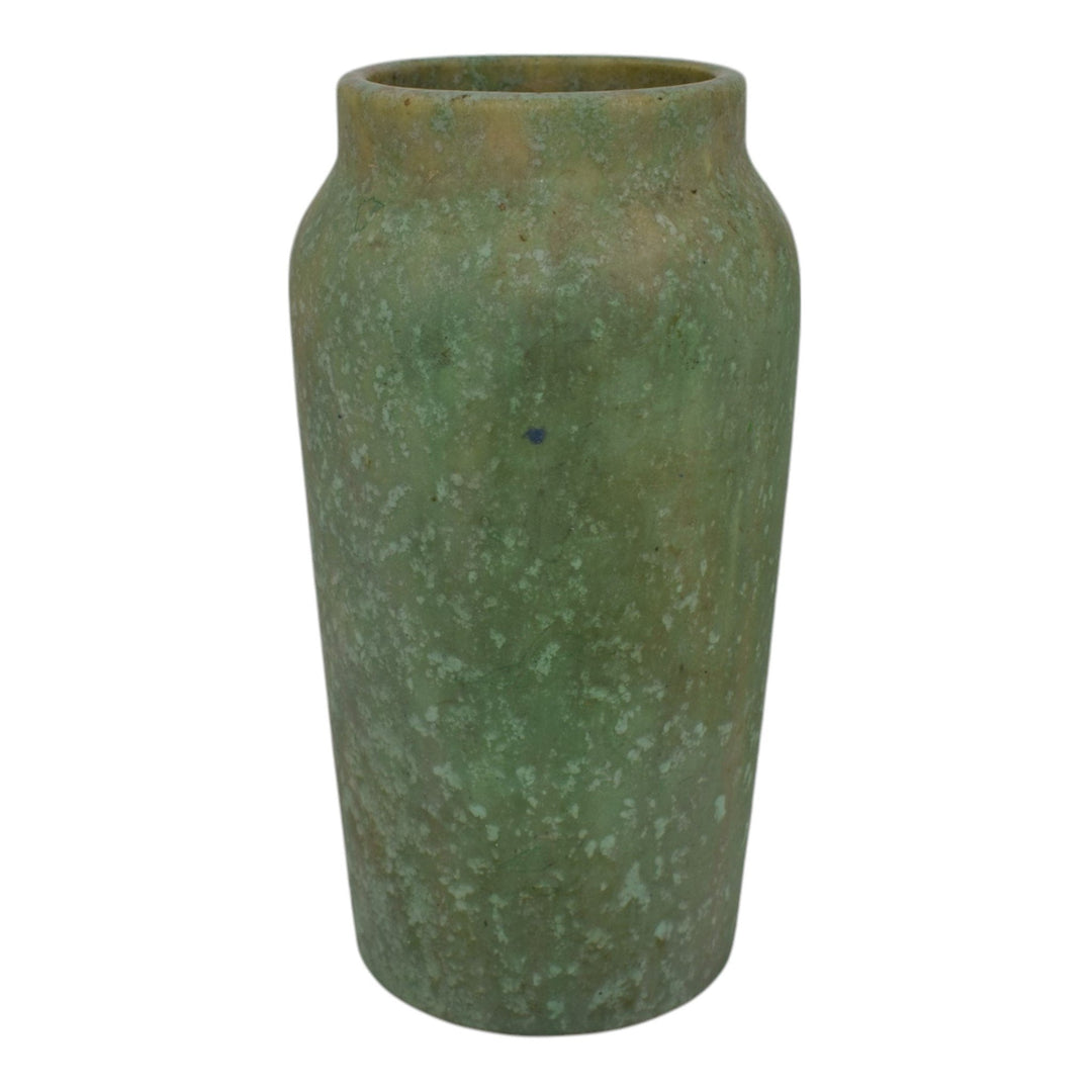 Roseville Early Carnelian 1916 Vintage Art Pottery Matte Green Ceramic Vase 32 - Just Art Pottery
