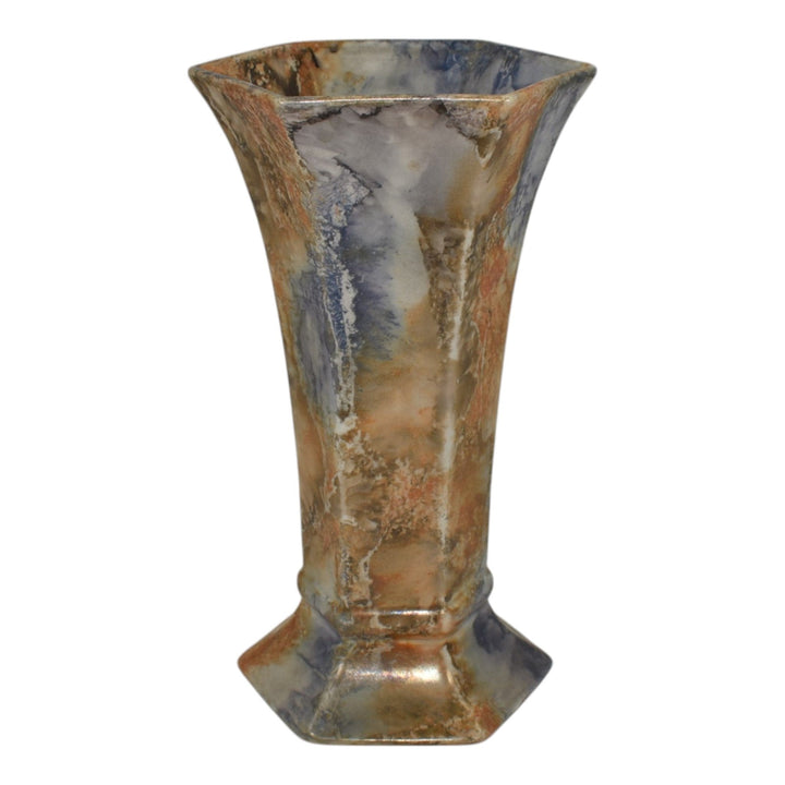 Arabia Finland Scandinavian Art Pottery Marbleized Ceramic Vase 262 - Just Art Pottery