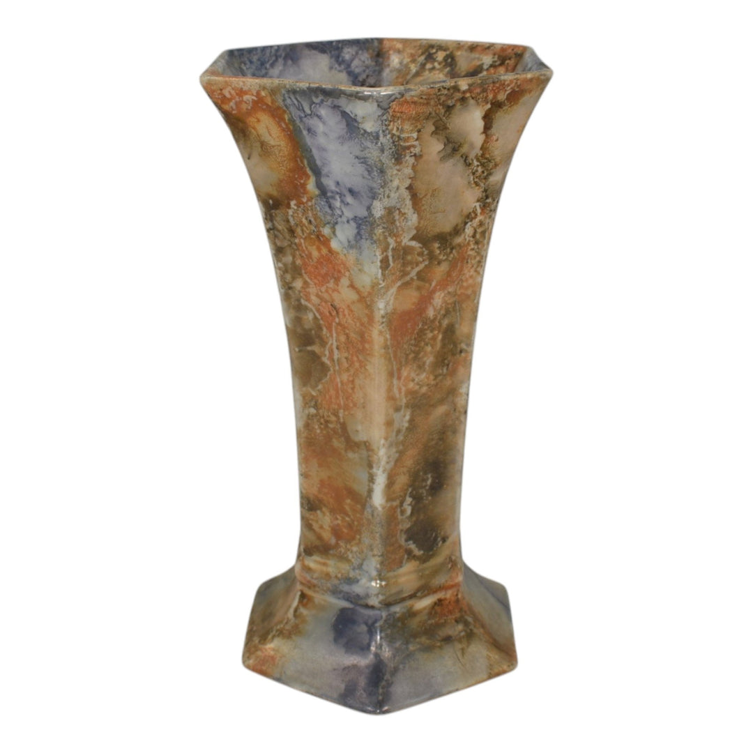 Arabia Finland Scandinavian Art Pottery Marbleized Ceramic Vase 262 - Just Art Pottery