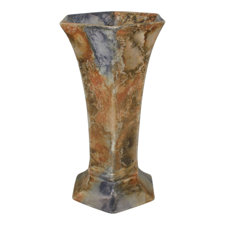 Arabia Finland Scandinavian Art Pottery Marbleized Ceramic Vase 262 - Just Art Pottery