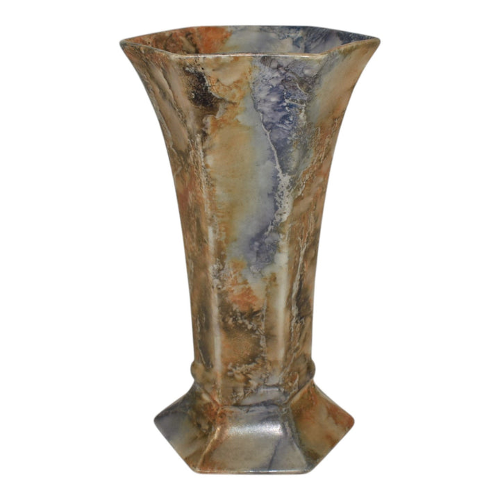 Arabia Finland Scandinavian Art Pottery Marbleized Ceramic Vase 262 - Just Art Pottery