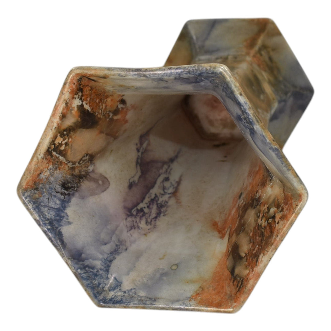 Arabia Finland Scandinavian Art Pottery Marbleized Ceramic Vase 262 - Just Art Pottery