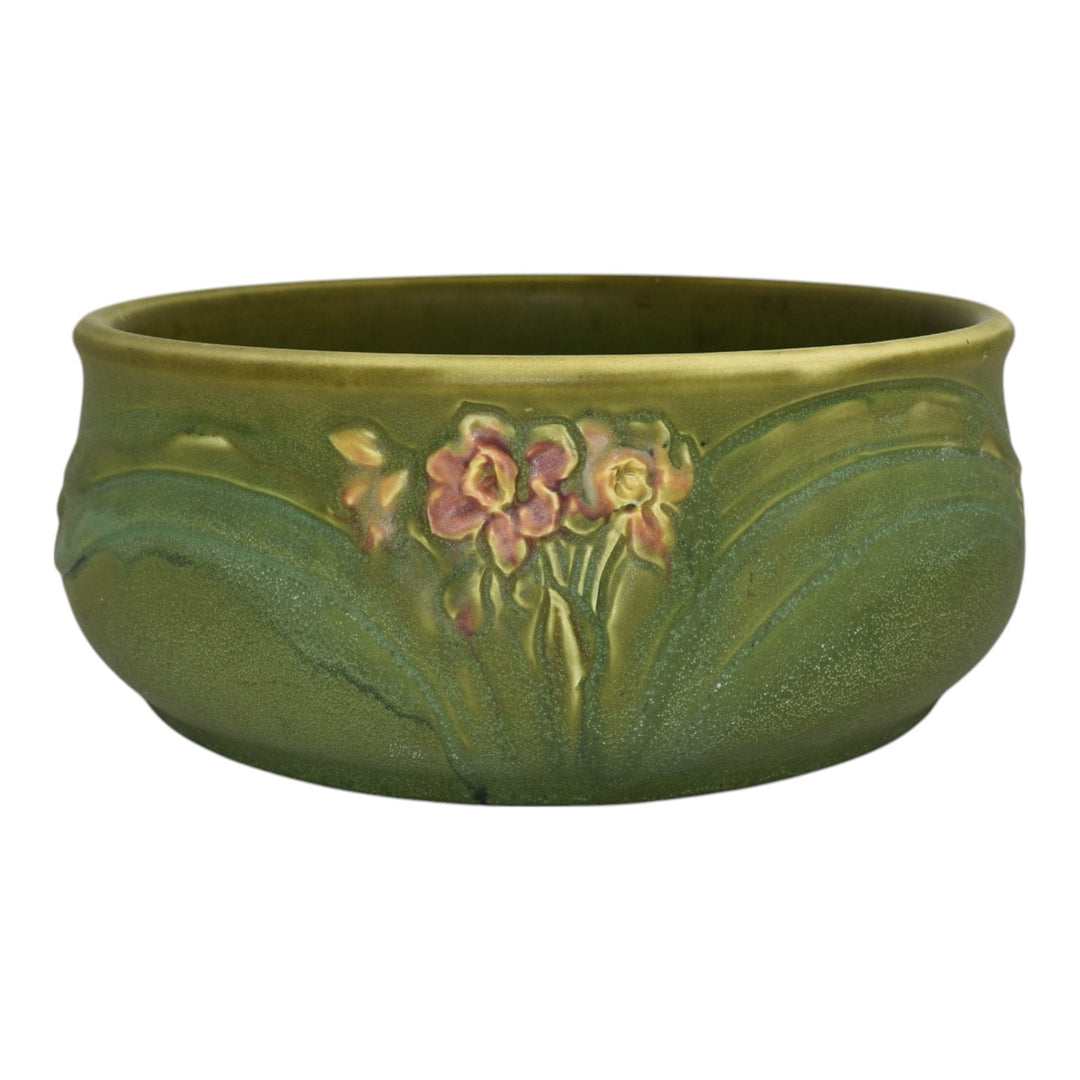 Rookwood 1905 Vintage Arts And Crafts Pottery Matte Green Daffodil Bowl 929C