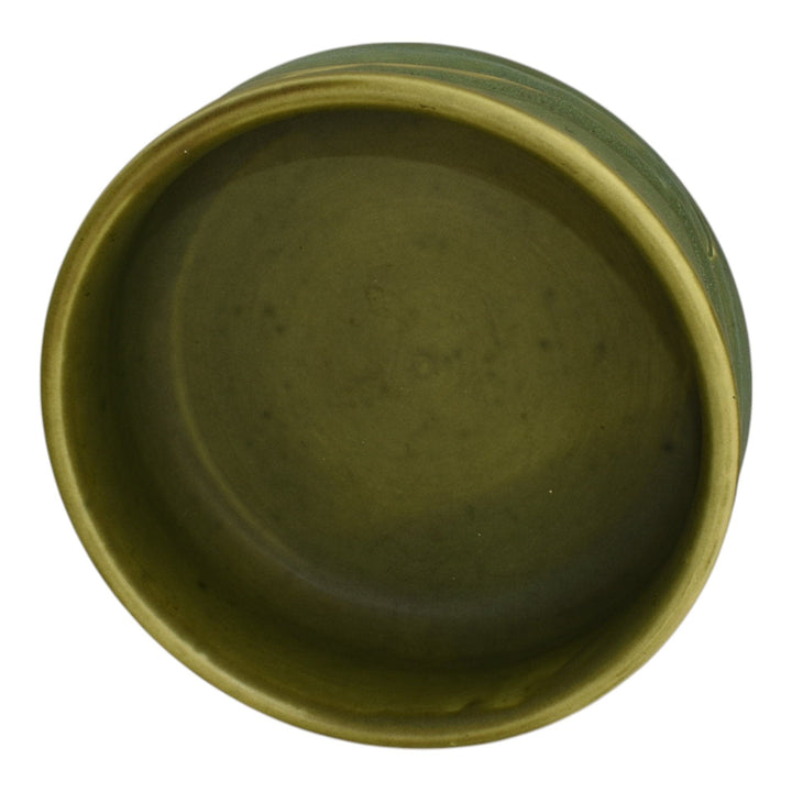 Rookwood 1905 Vintage Arts And Crafts Pottery Matte Green Daffodil Bowl 929C