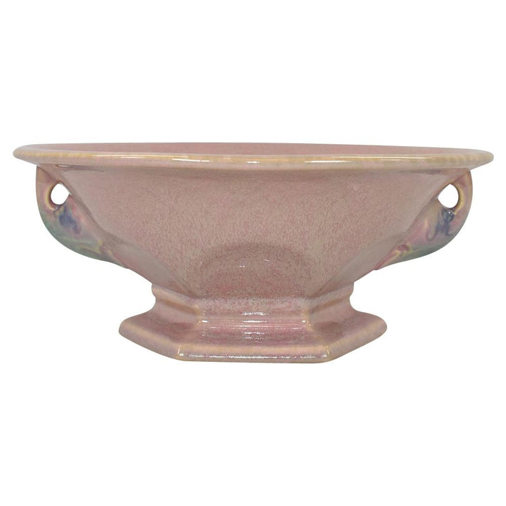 Roseville Tuscany 1927 Vintage Art Deco Pottery Pink Ceramic Bowl 172-9