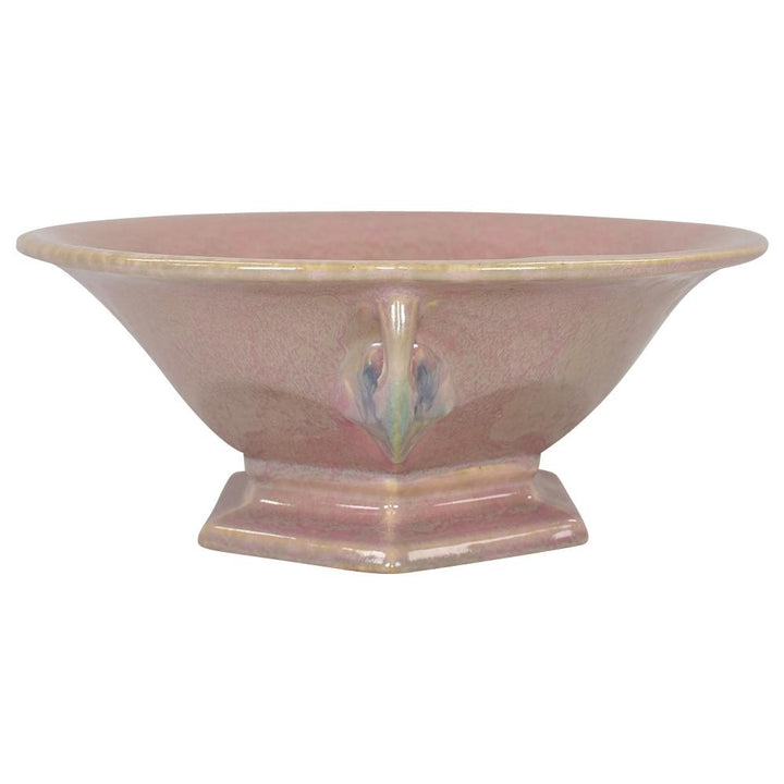 Roseville Tuscany 1927 Vintage Art Deco Pottery Pink Ceramic Bowl 172-9