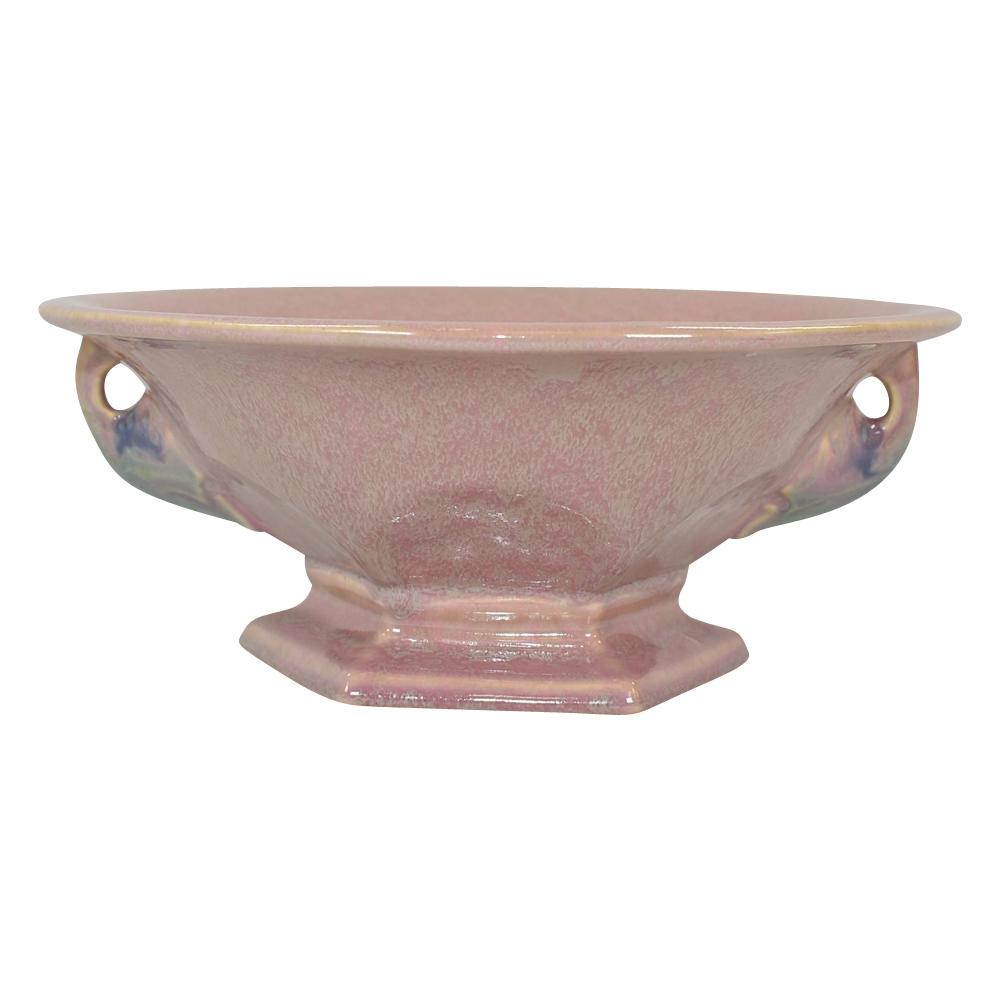Roseville Tuscany 1927 Vintage Art Deco Pottery Pink Ceramic Bowl 172-9