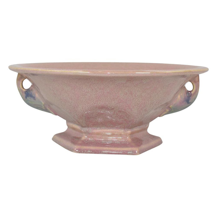 Roseville Tuscany 1927 Vintage Art Deco Pottery Pink Ceramic Bowl 172-9
