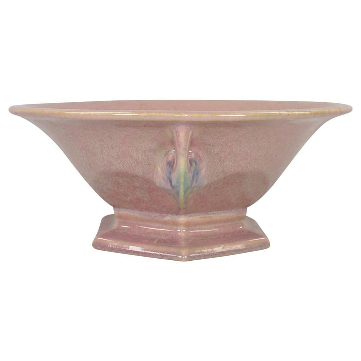 Roseville Tuscany 1927 Vintage Art Deco Pottery Pink Ceramic Bowl 172-9
