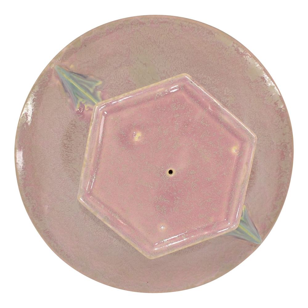 Roseville Tuscany 1927 Vintage Art Deco Pottery Pink Ceramic Bowl 172-9