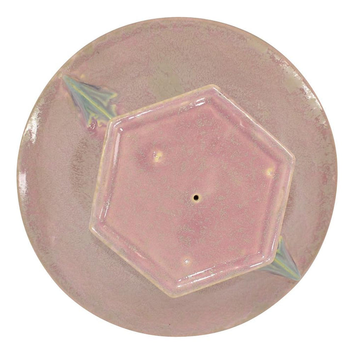 Roseville Tuscany 1927 Vintage Art Deco Pottery Pink Ceramic Bowl 172-9