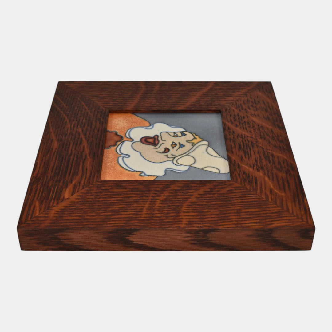 Flint Faience 1920s Pottery Ceramic Laughing Clown Framed Tile – Just ...